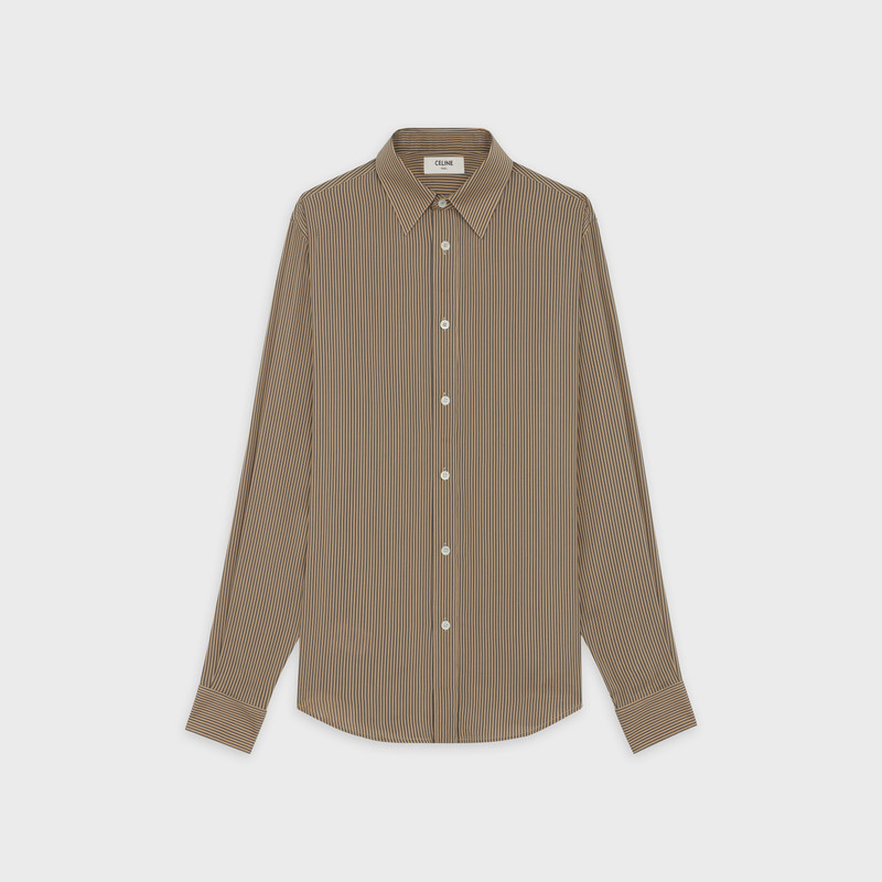 CLASSIC SHIRT IN STRIPED SILK 1