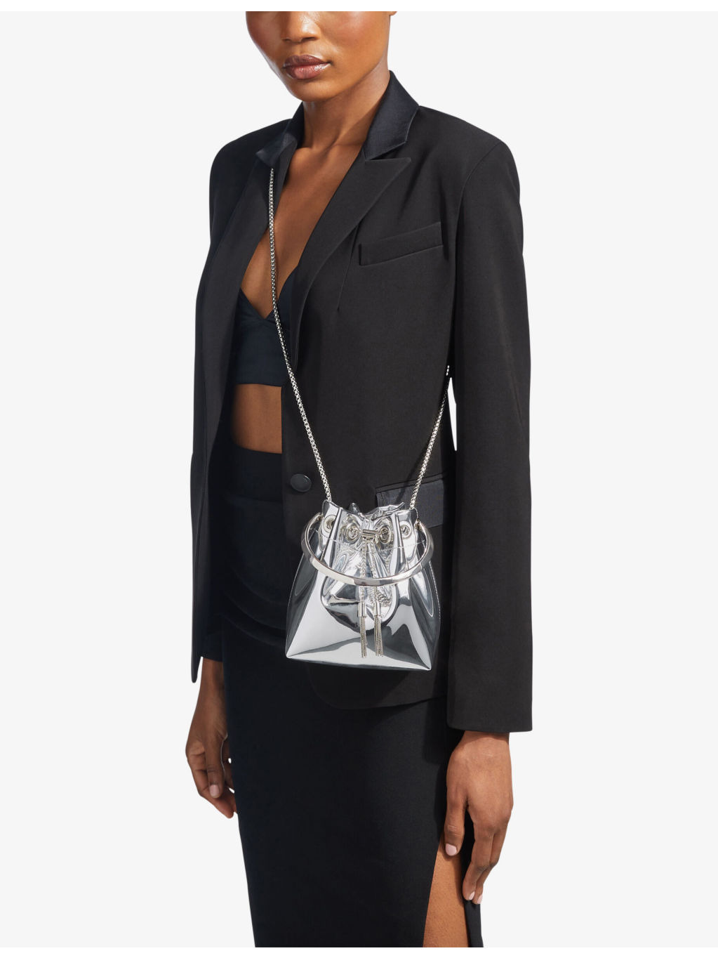 Bon Bon metallic-woven cross-body bag - 7
