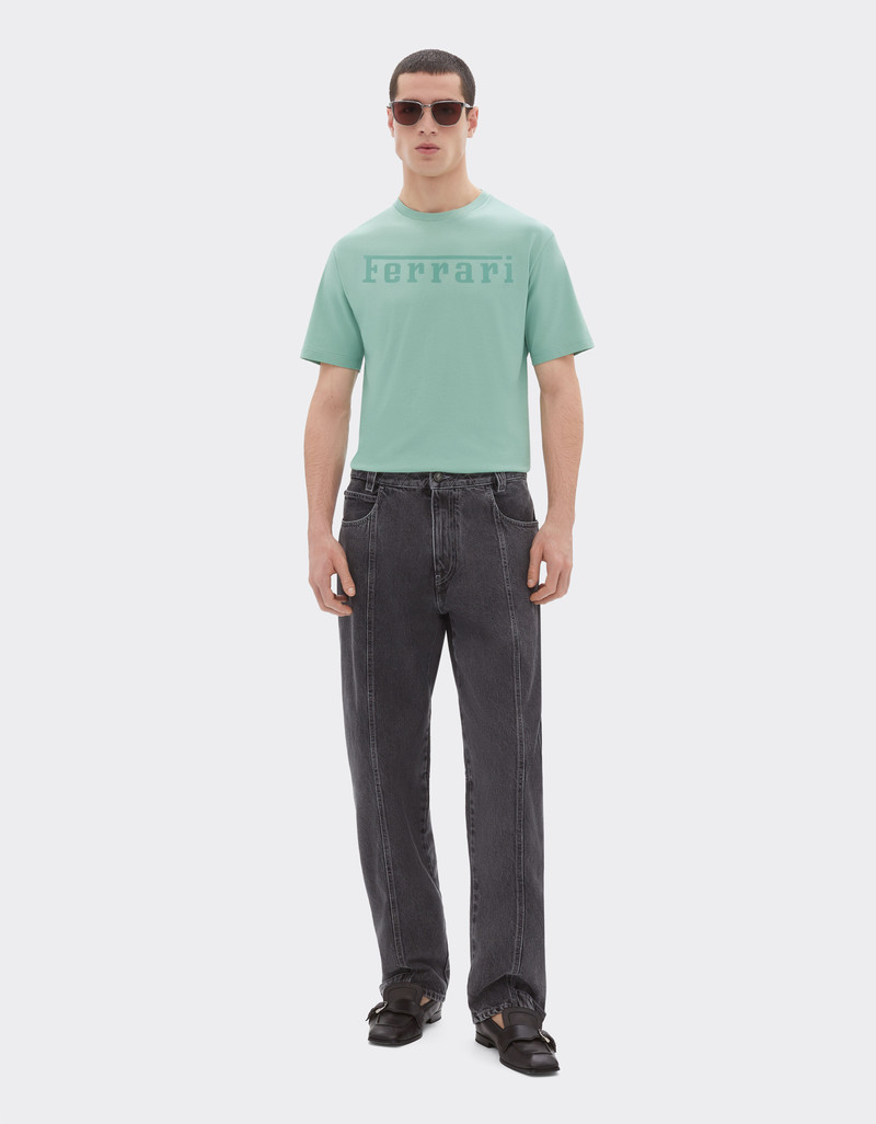 Ferrari Cotton T-shirt with Ferrari logo outlook