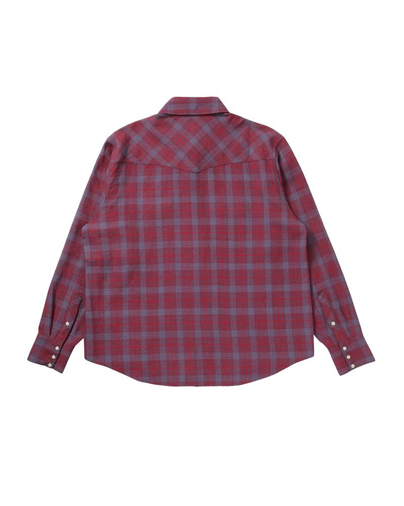 visvim FOUR CORNERS CHECK L/S RED outlook