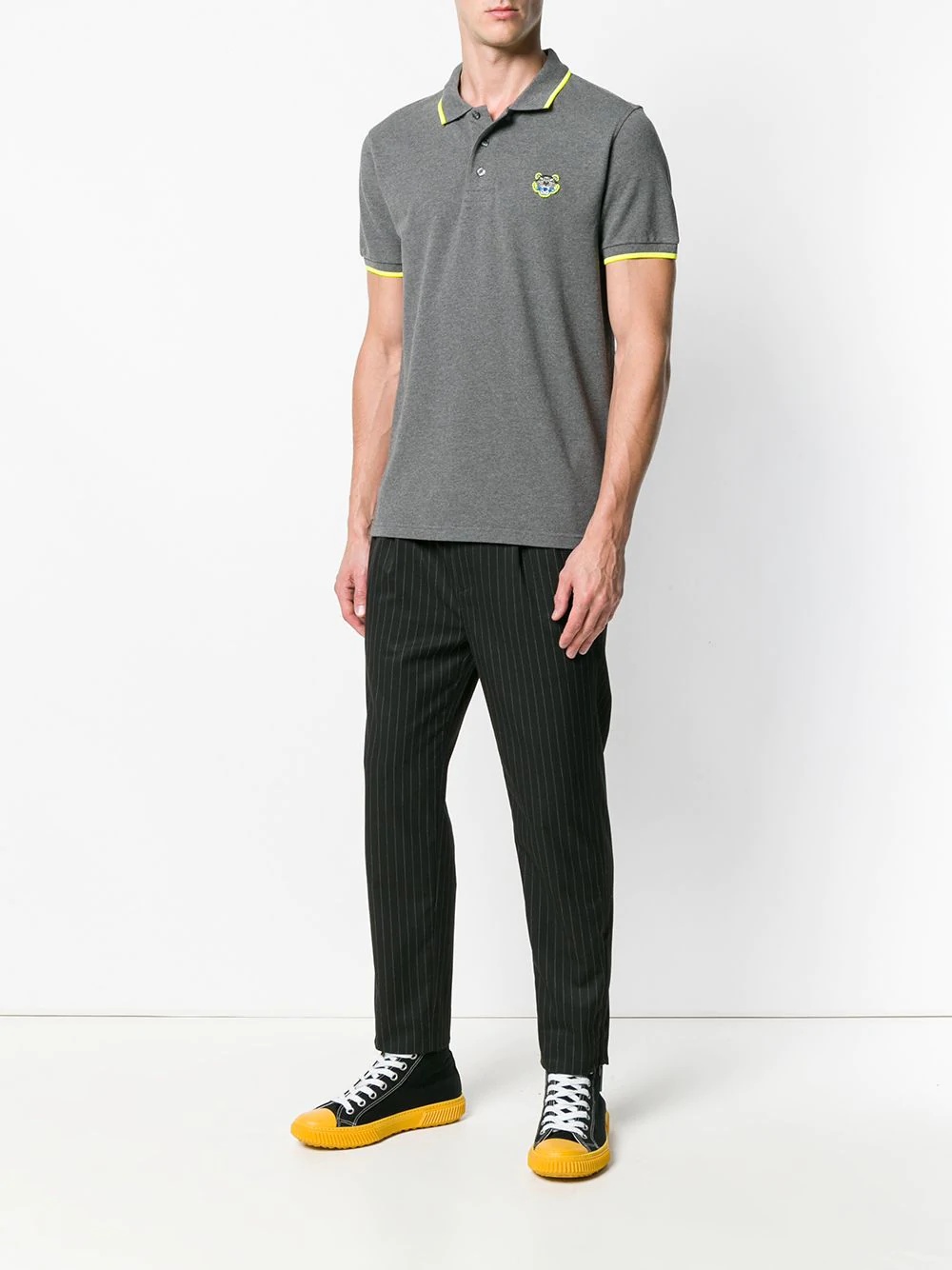 contrast trim polo shirt - 2