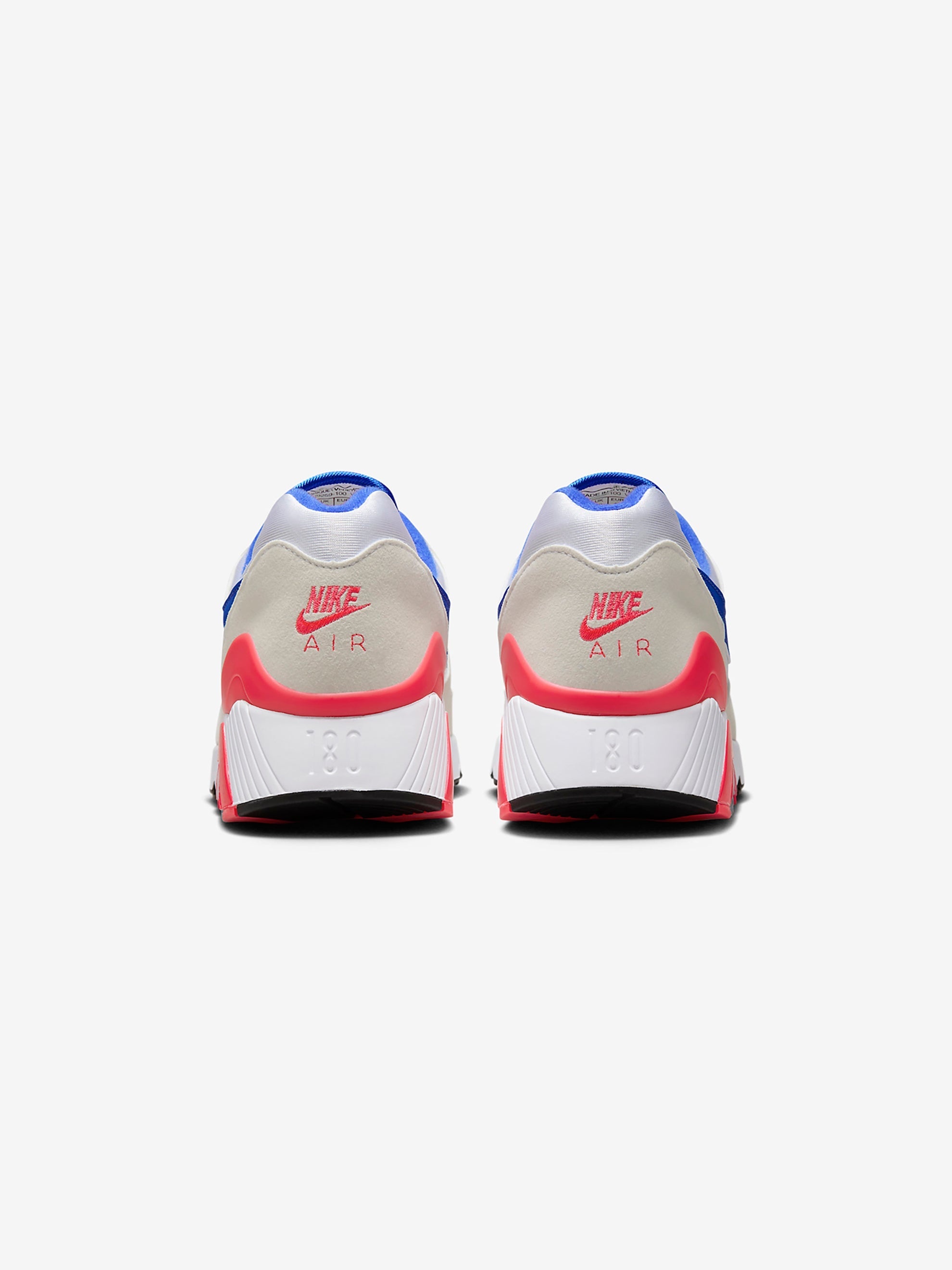 NIKE AIR MAX 180 (WHITE/ULTRAMARINE-SOLAR RED-BLACK) - 4