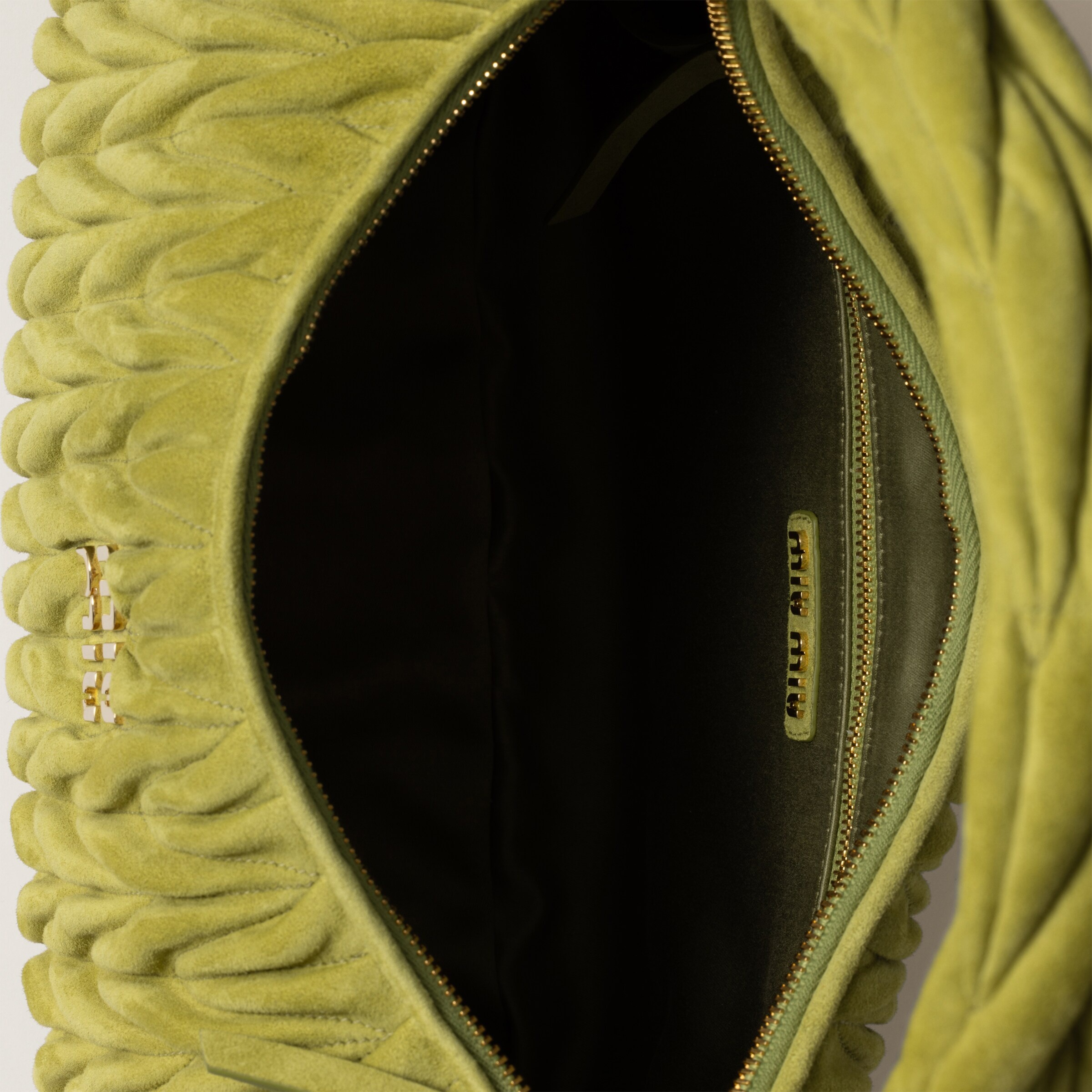 Wander matelassé suede bag - 4