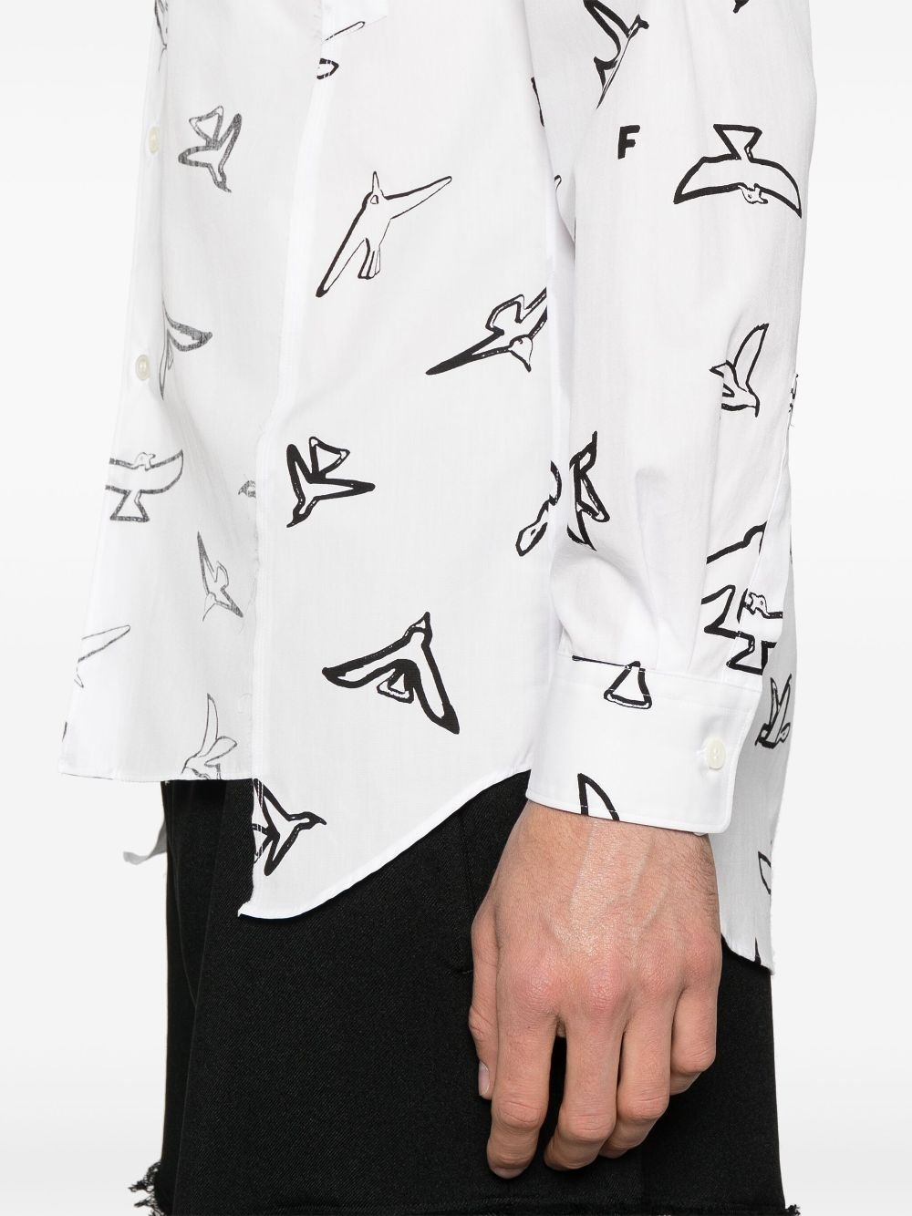 birds-print shirt - 5