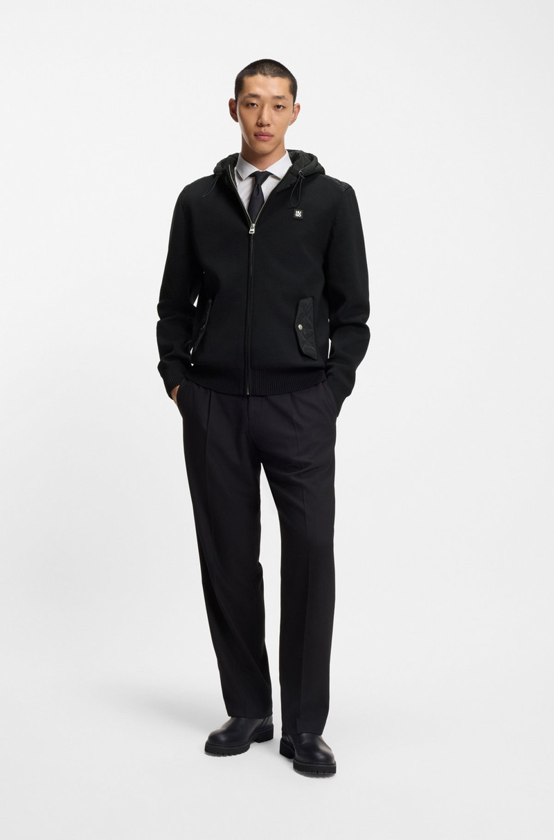 HUGO REGULAR-FIT JACKET IN MIXED MATERIALS outlook