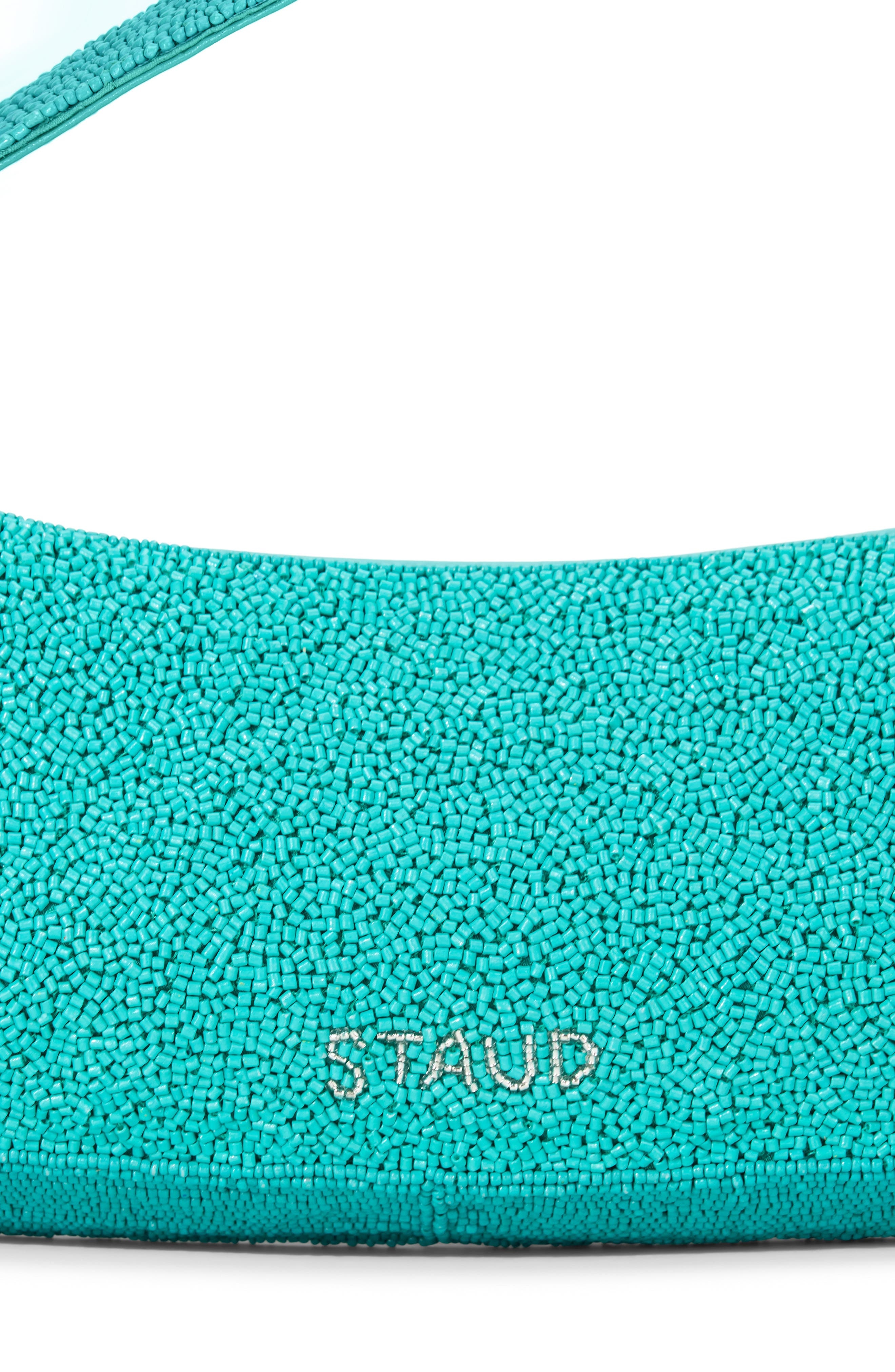 STAUD Demy Convertible Leather Shoulder Bag in Teal at Nordstrom - 6