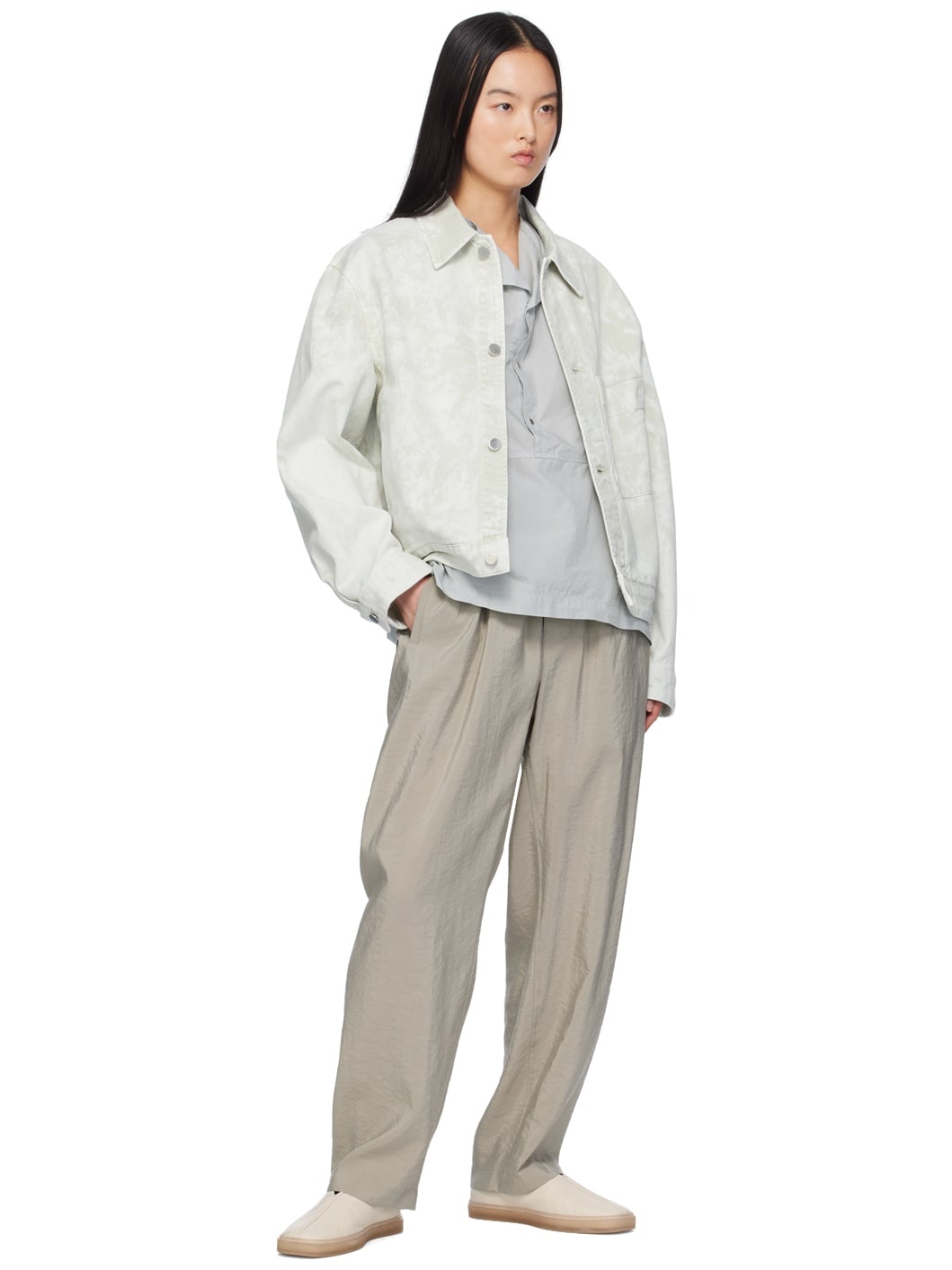 Gray Relaxed Trousers - 4