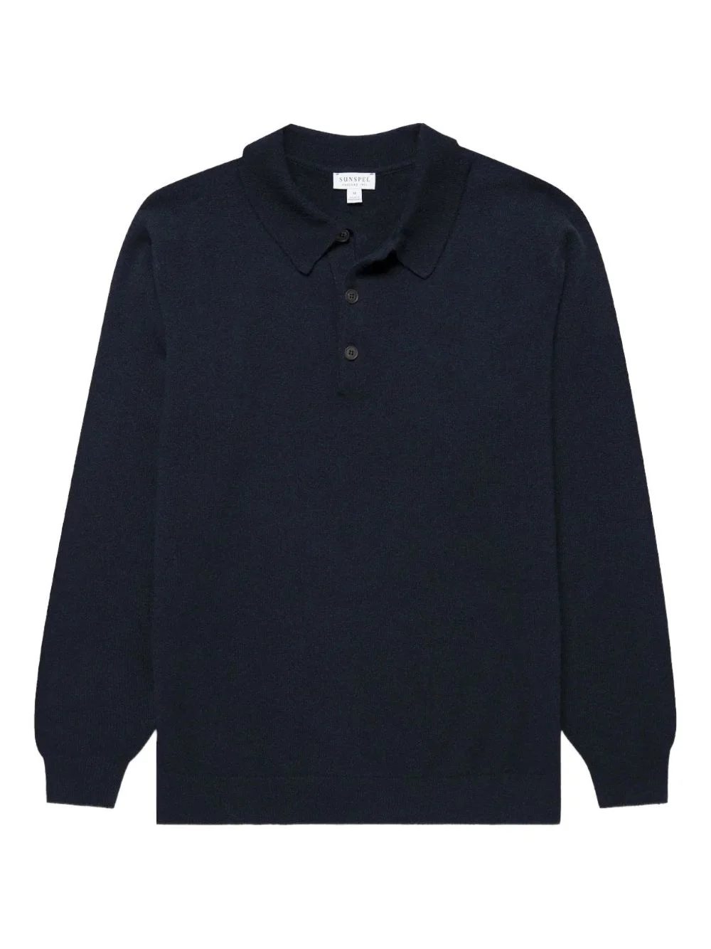 ribbed-knit polo shirt - 1
