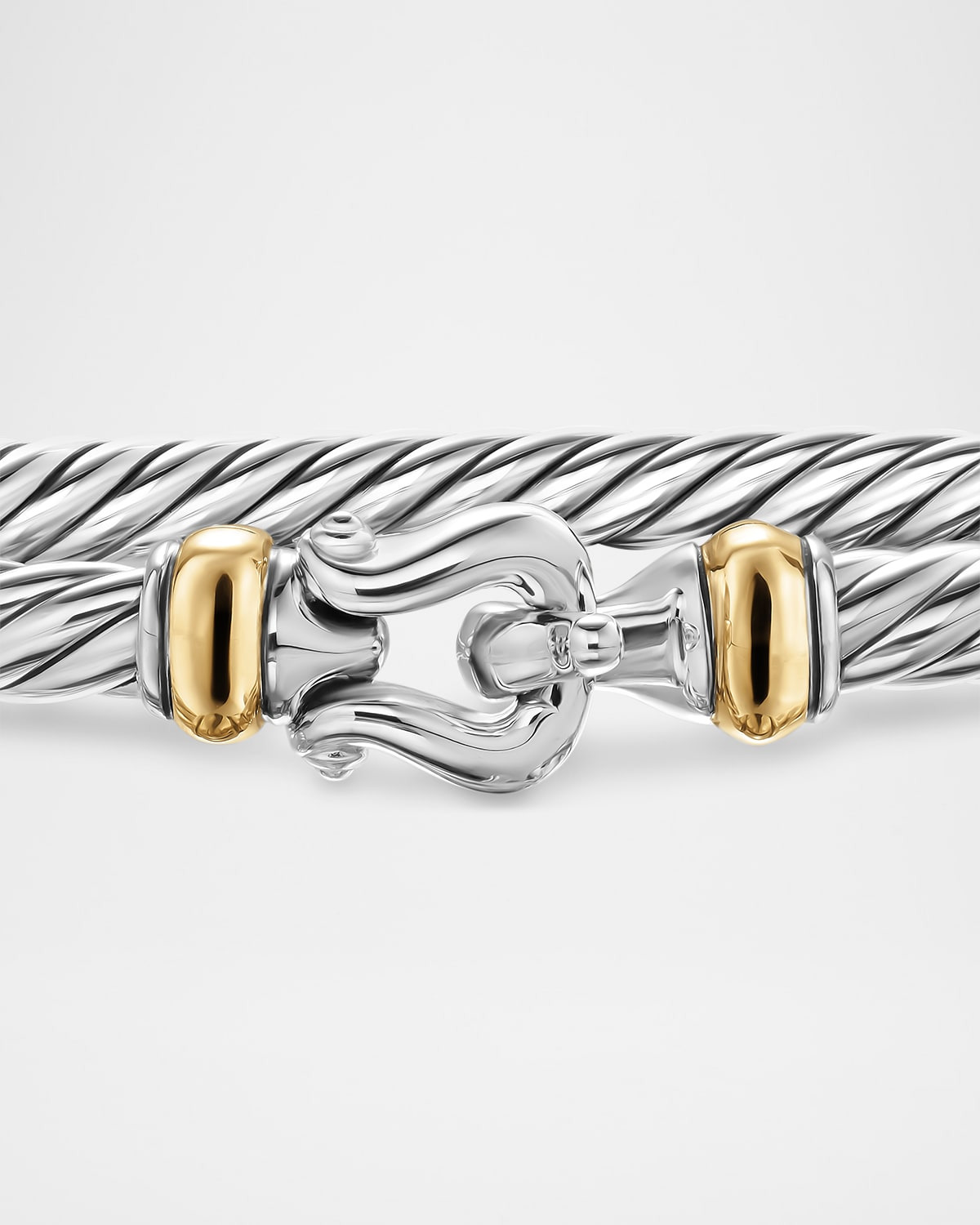Cable Flex Buckle Bracelet in Sterling Silver, 4mm - 4