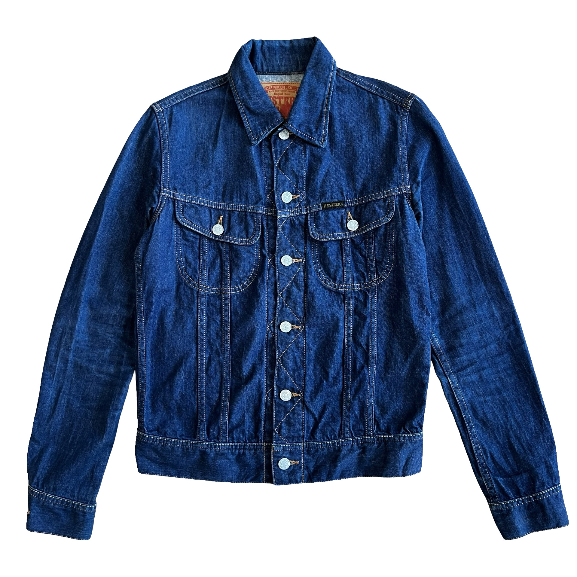 Hysteric Glamour Selvedge Raw Denim Jacket Sz Small - 1