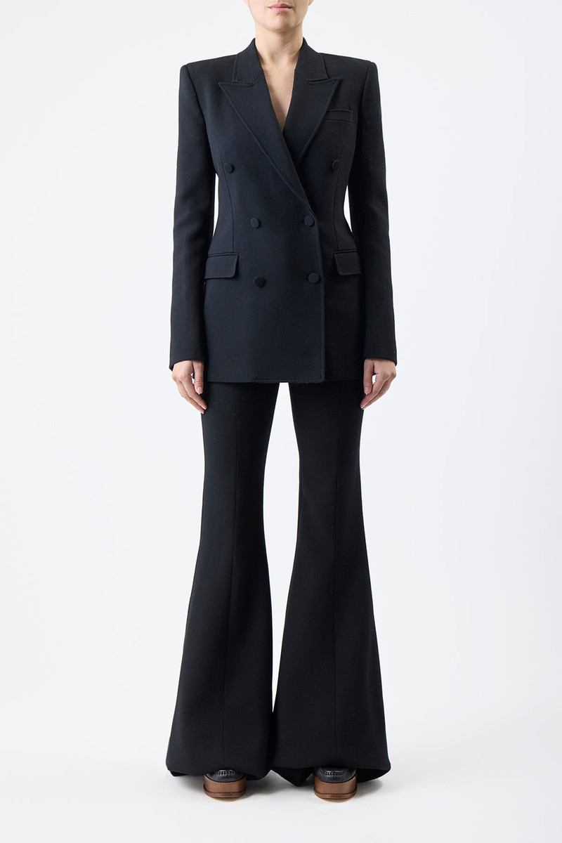 GABRIELA HEARST Desmond Pant in Black Virgin Wool outlook