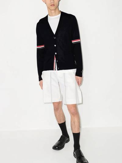 Thom Browne RWB knitted cardigan outlook