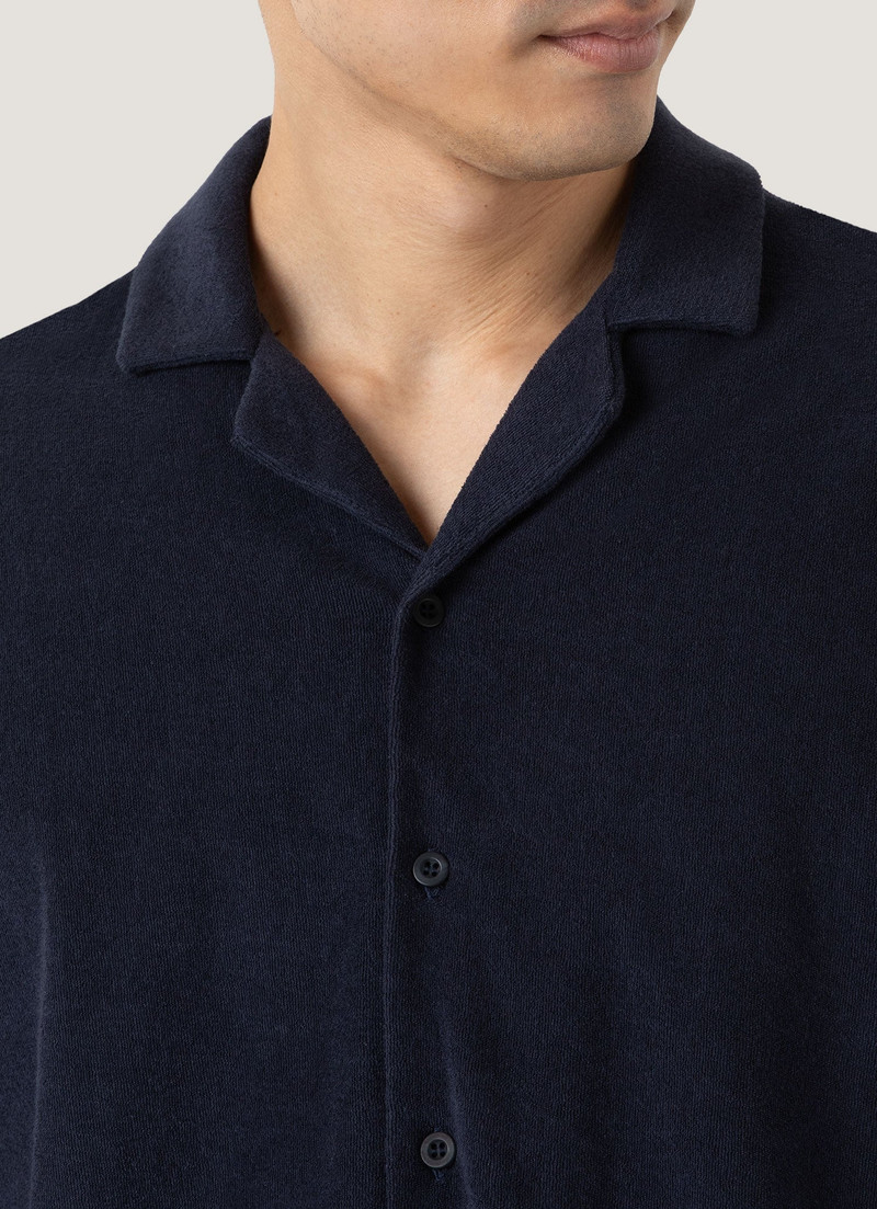 Towelling Camp Collar Shirt 6
