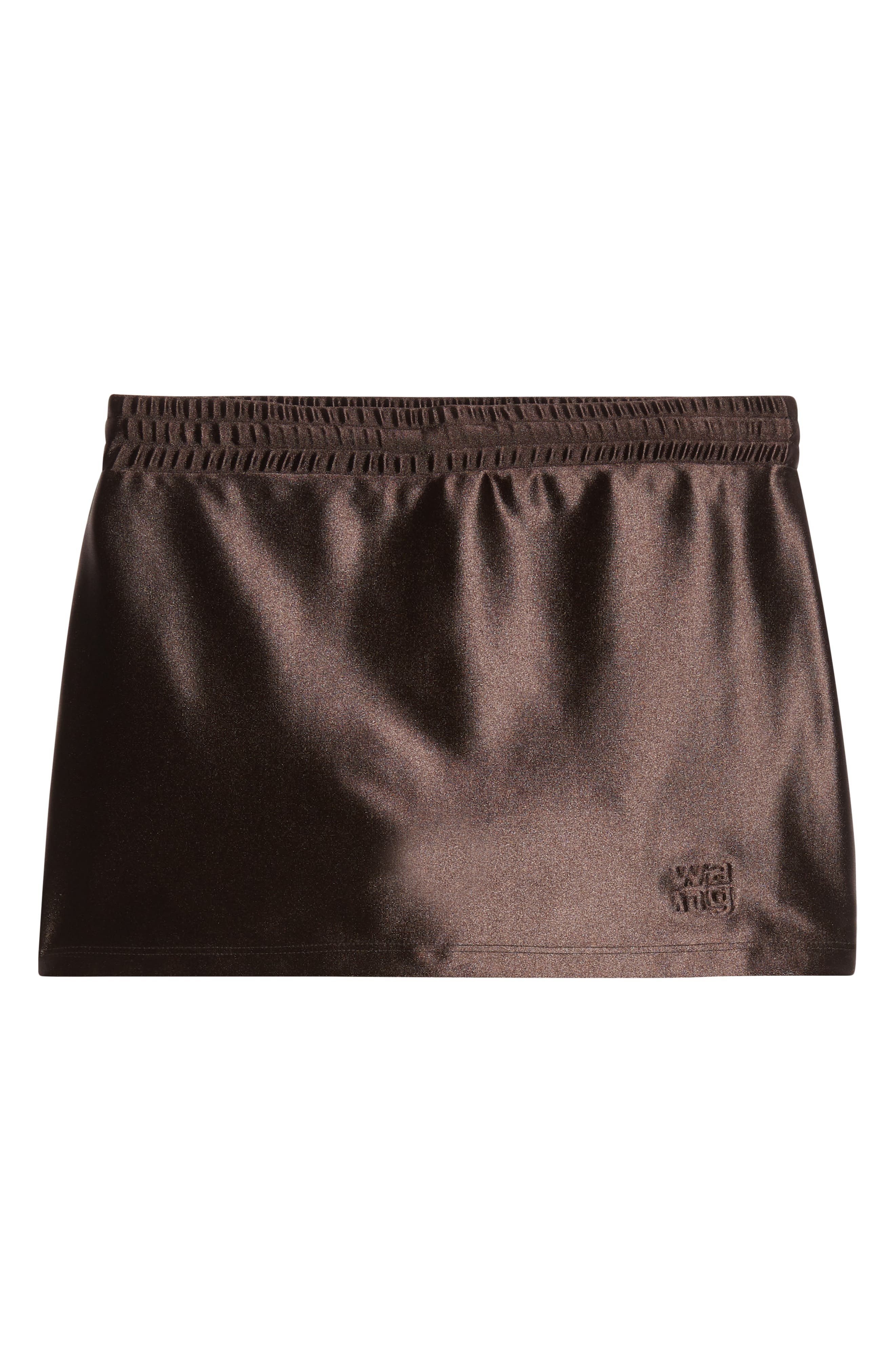 Alexander Wang Metallic Faille Miniskort in Black at Nordstrom - 6