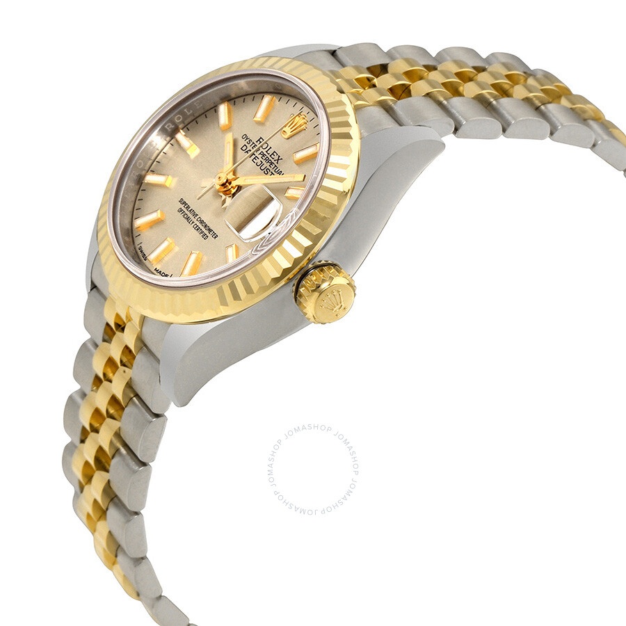 Rolex Lady Datejust Champagne Dial Steel and 18K Yellow Gold Automatic Watch 279173 - 2