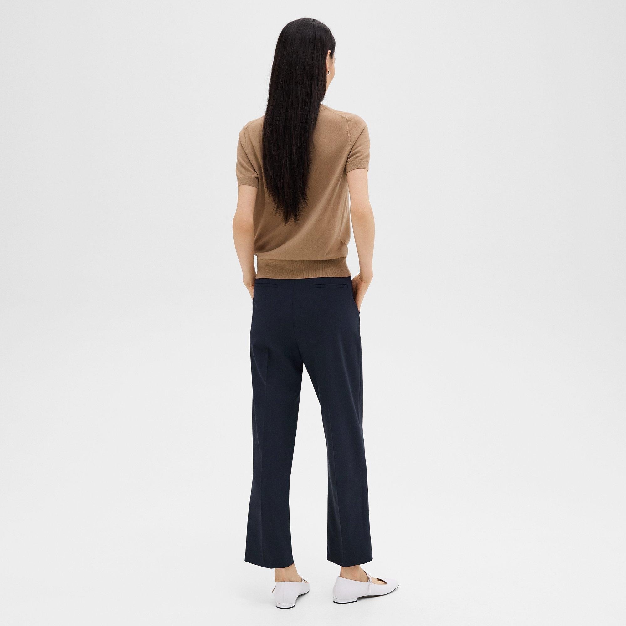 High-Waist Straight-Leg Pant in Good Wool - 4