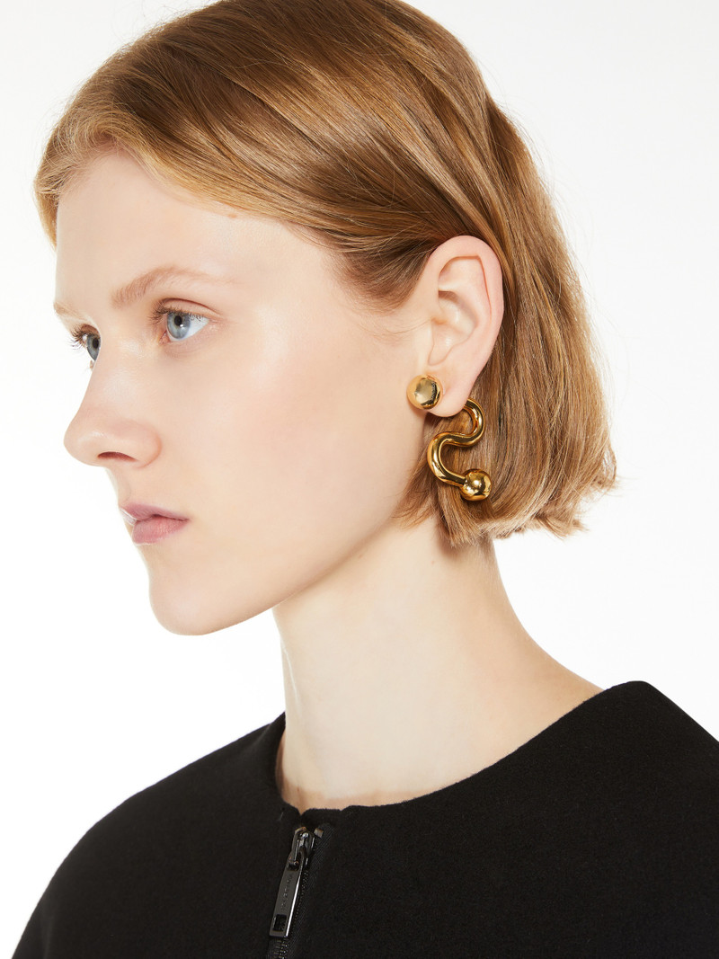 BENDA Sportmax monogram earrings 3