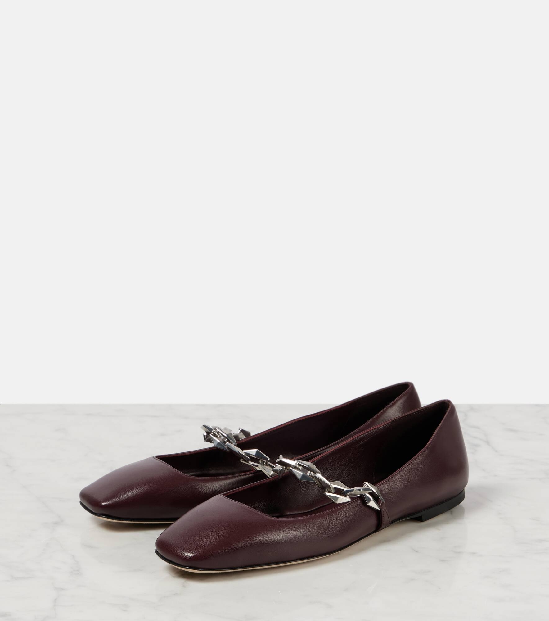 Diamond Tilda leather ballet flats - 4