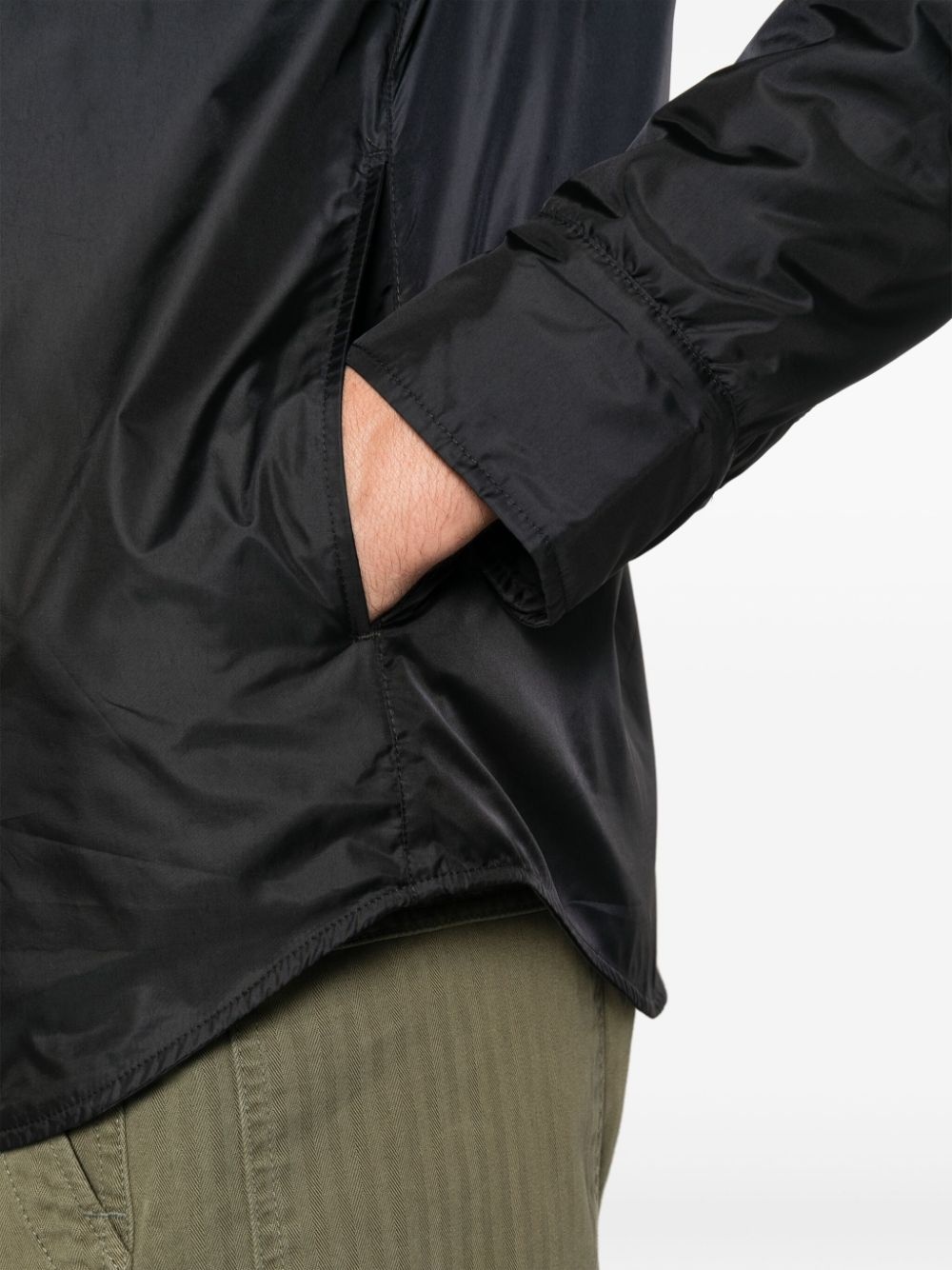 classic-collar button-up jacket - 5