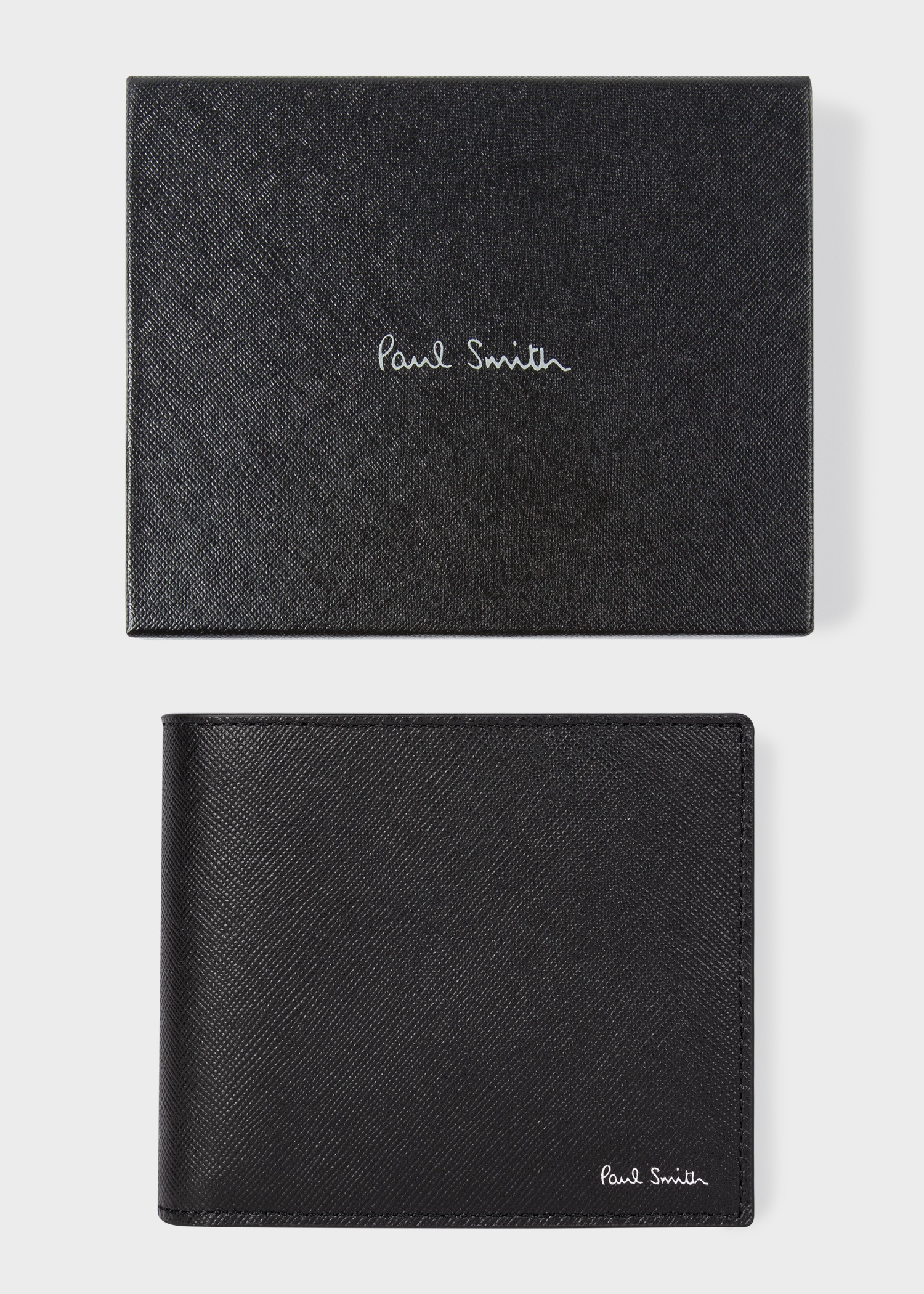 Black 'Signature Stripe Balloon' Interior Billfold Wallet - 5