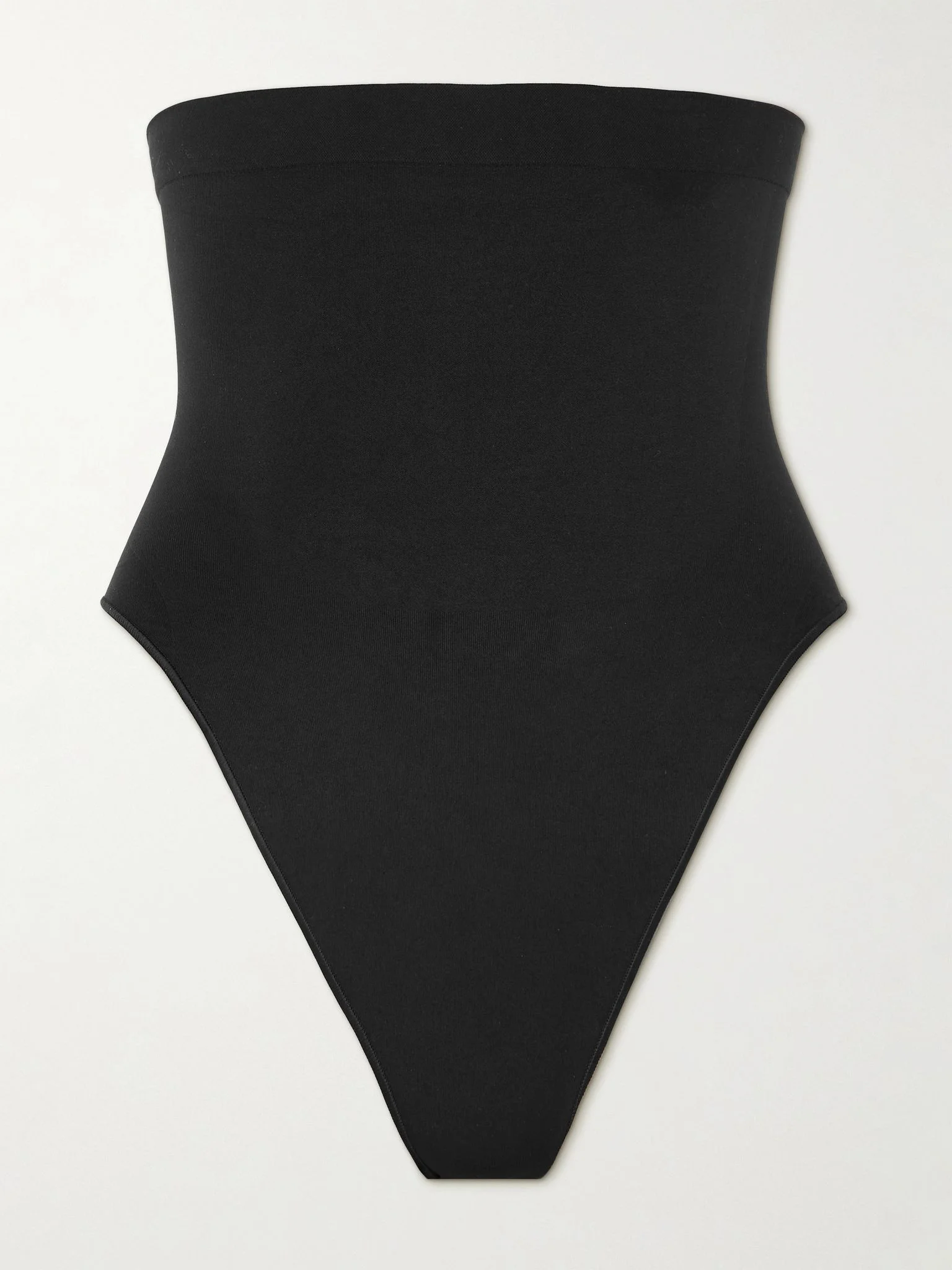 Seamless Sculpt High-Waisted Thong - Onyx Black - 1