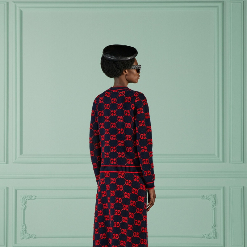GG wool bouclé jacquard cardigan 6