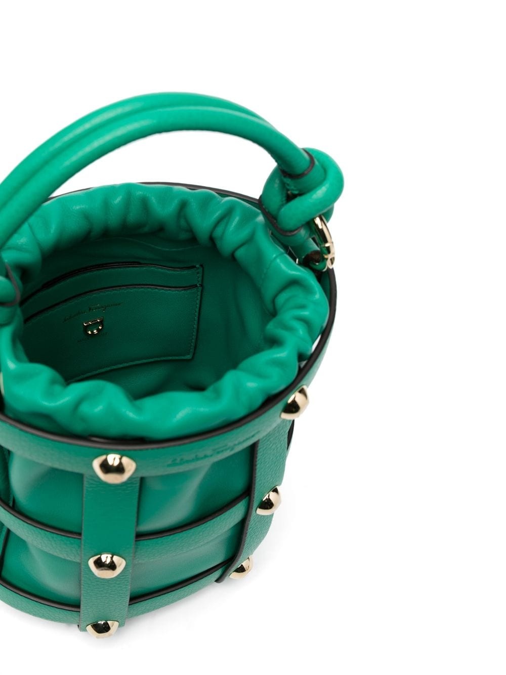 caged-design bucket bag - 5