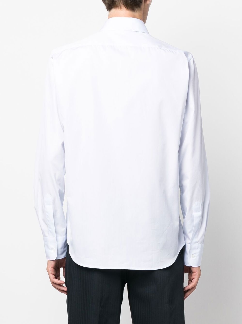 slim-cut patch-pocket shirt - 4