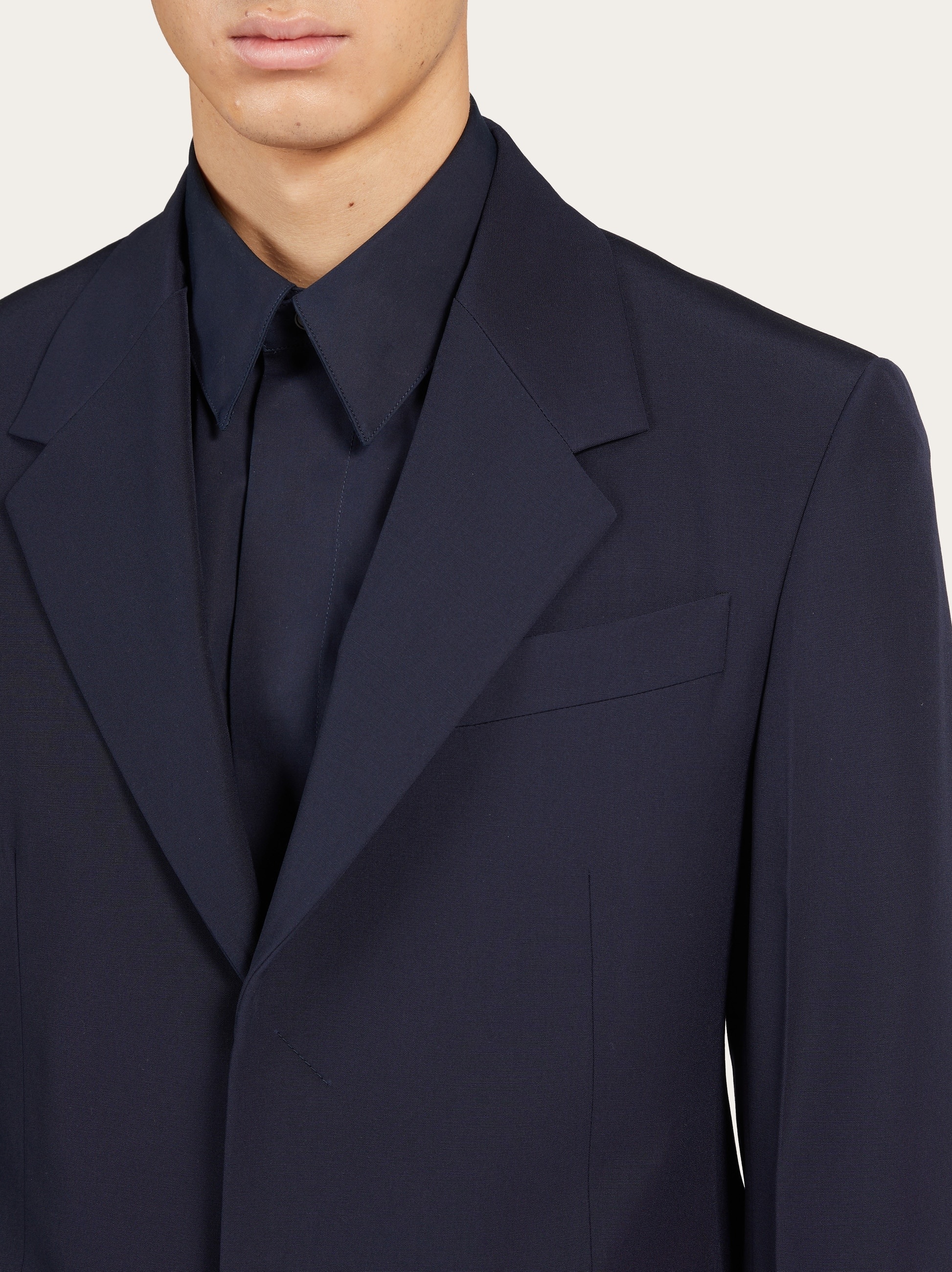 Single breasted wool blazer - 4