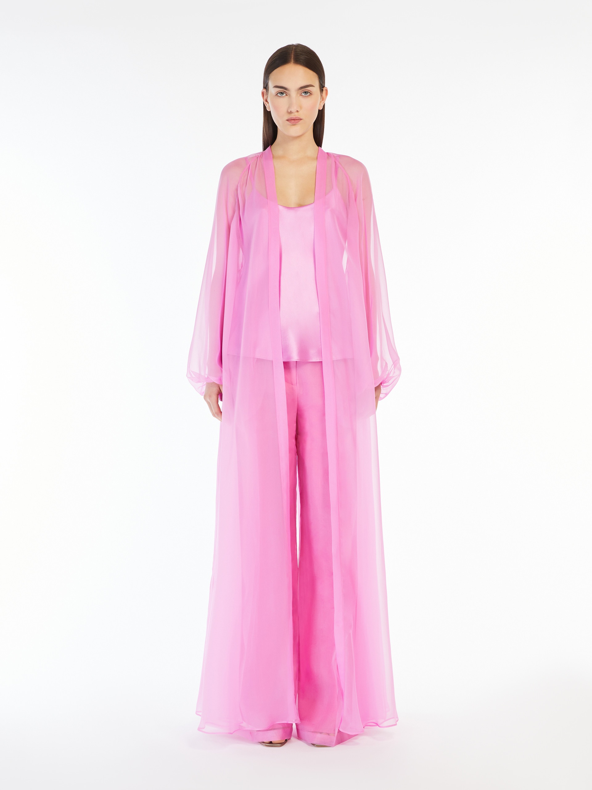 MEDICEA Silk chiffon duster coat - 3