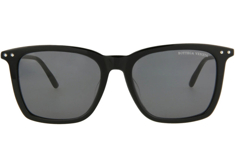 Bottega Veneta Bottega Veneta Square Rectangle Sunglasses Black Black Grey (BV0251SA-30007260-001) outlook