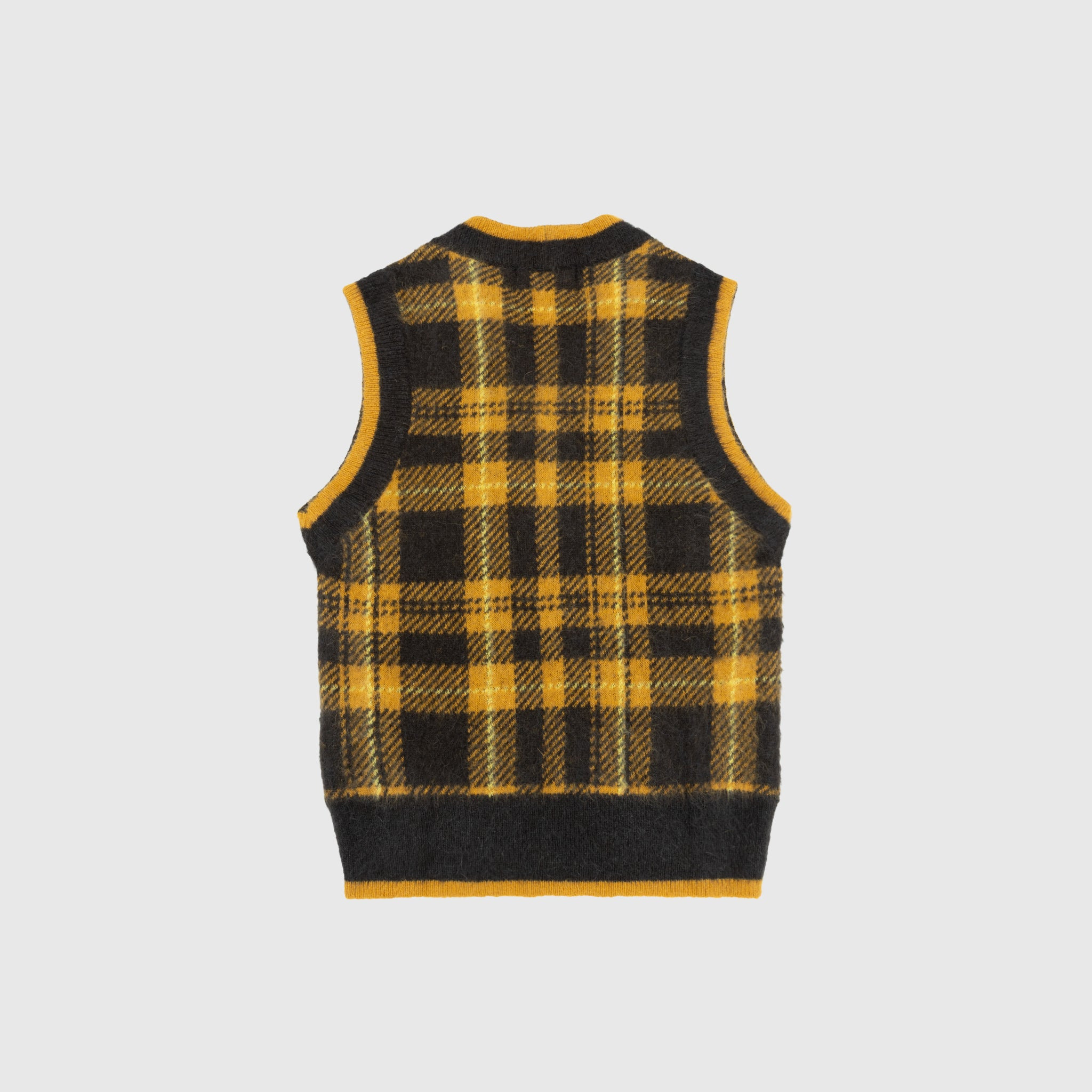 KNITTED TARTAN VEST - 5
