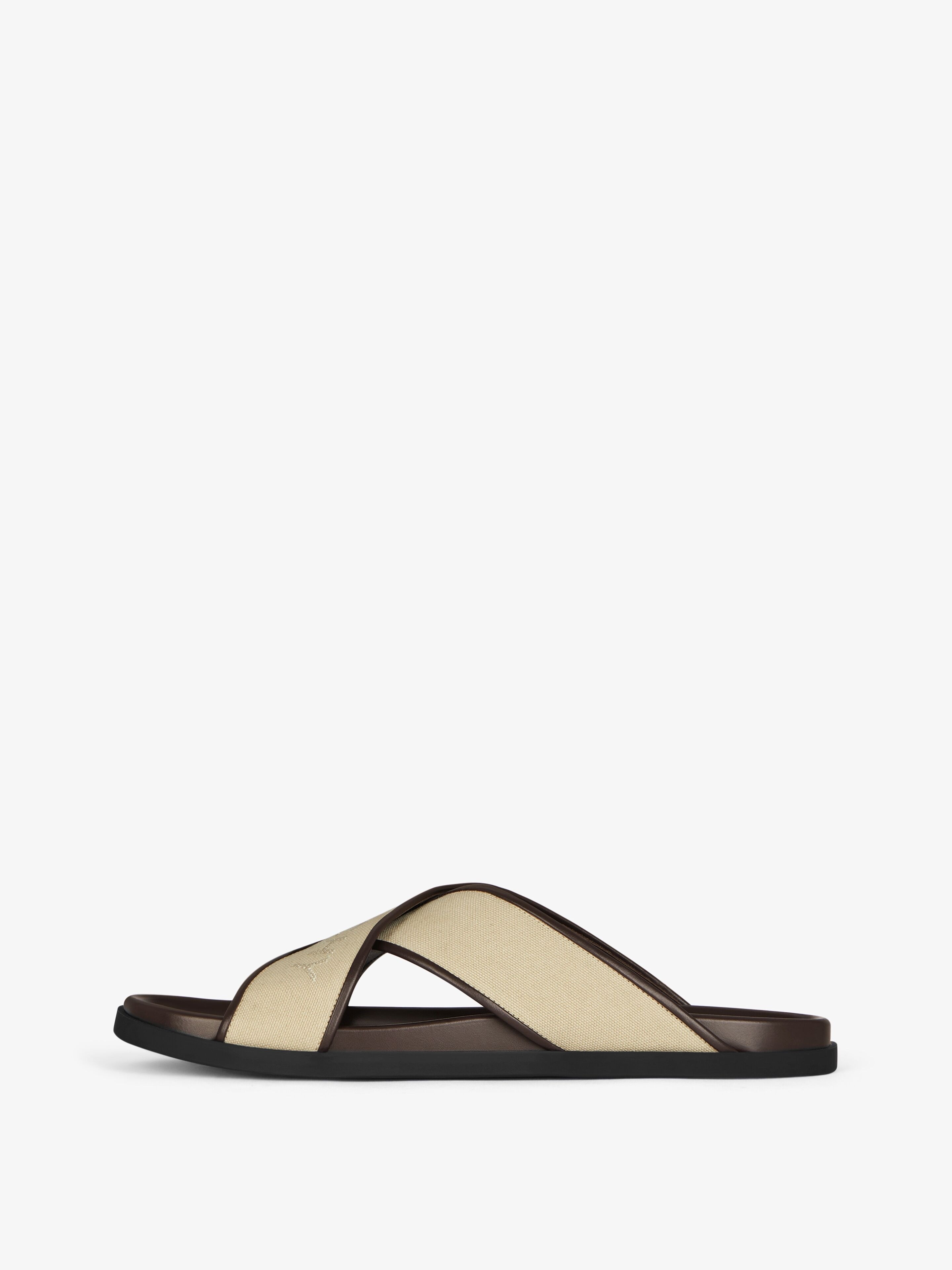 G PLAGE FLAT SANDALS IN CANVAS - 3
