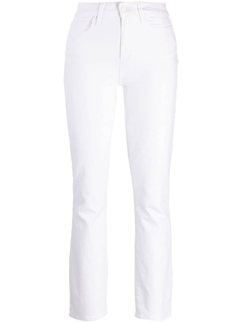 slim-cut high-waist jeans 1