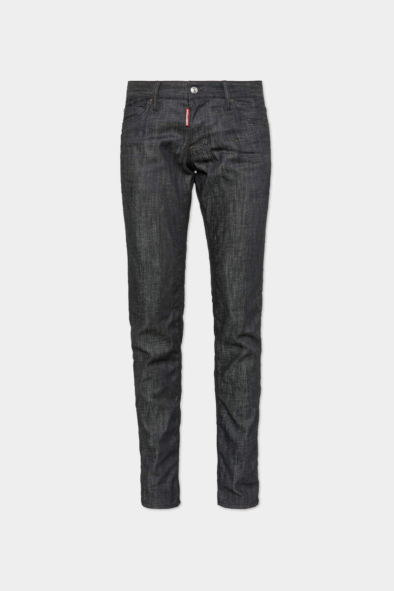 BLACK RINCE WASH SLIM JEANS - 1