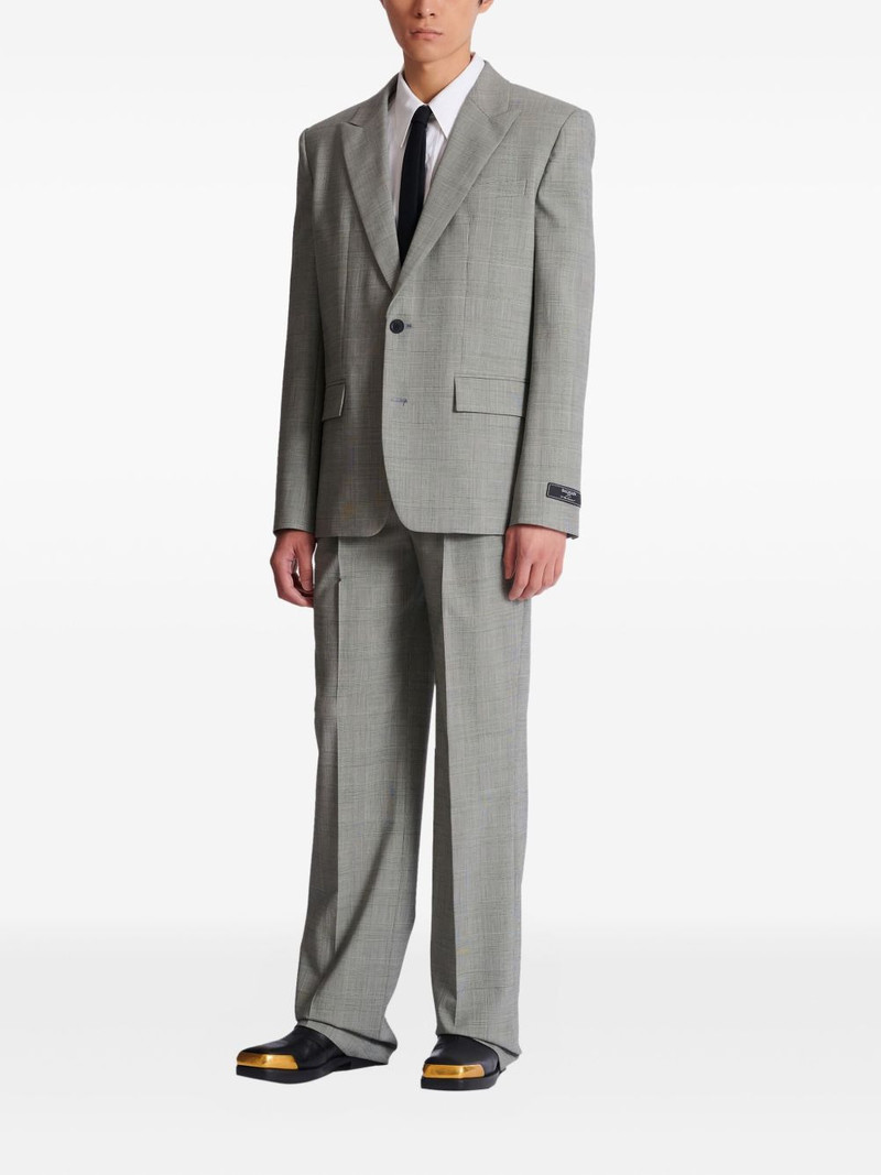 Balmain prince-of-wales wool trousers outlook