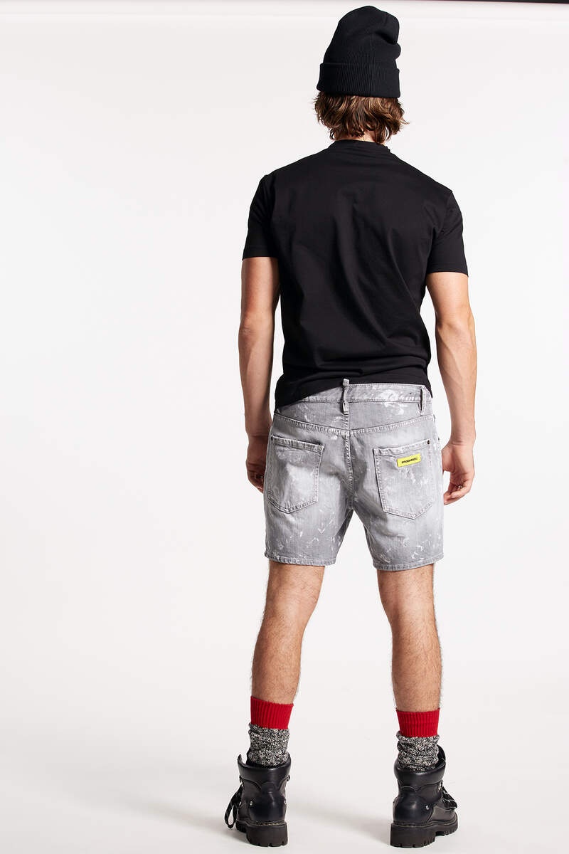 GREY SPOTTED WASH DAN COMMANDO SHORTS - 2
