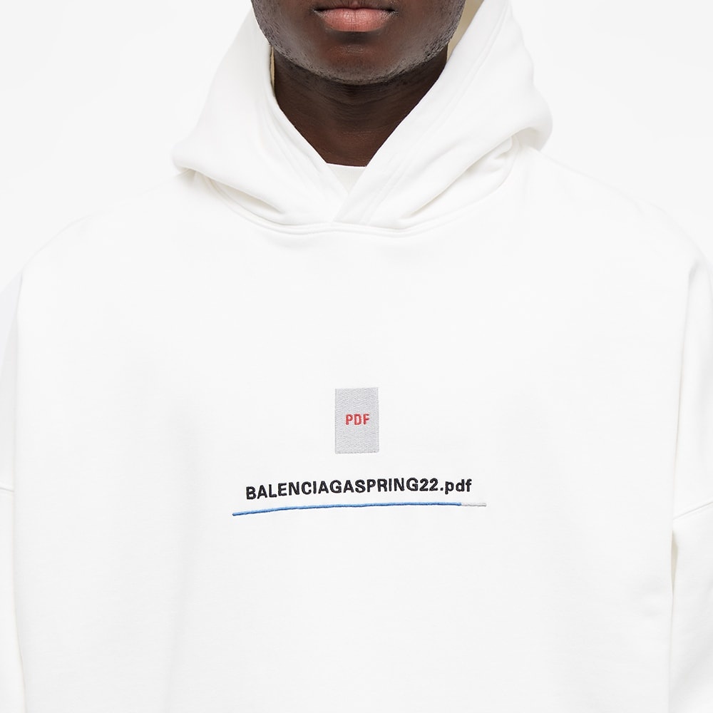 Balenciaga PDF Logo Oversized Popover Hoody - 5