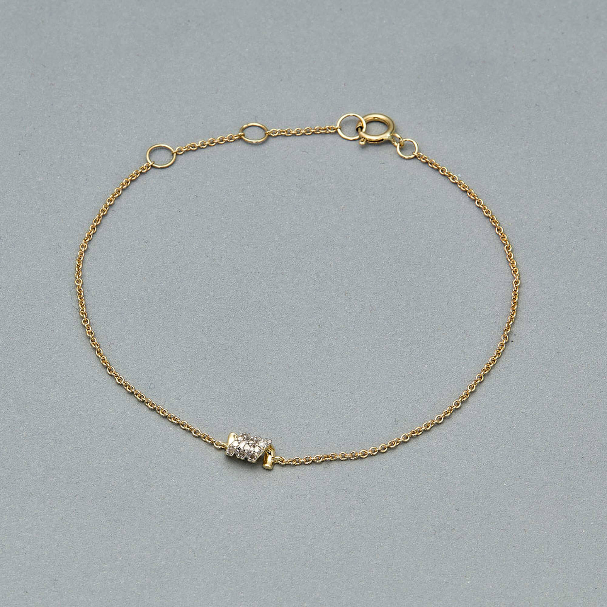 Twinkling Twine Pave Chained Bracelet - 4
