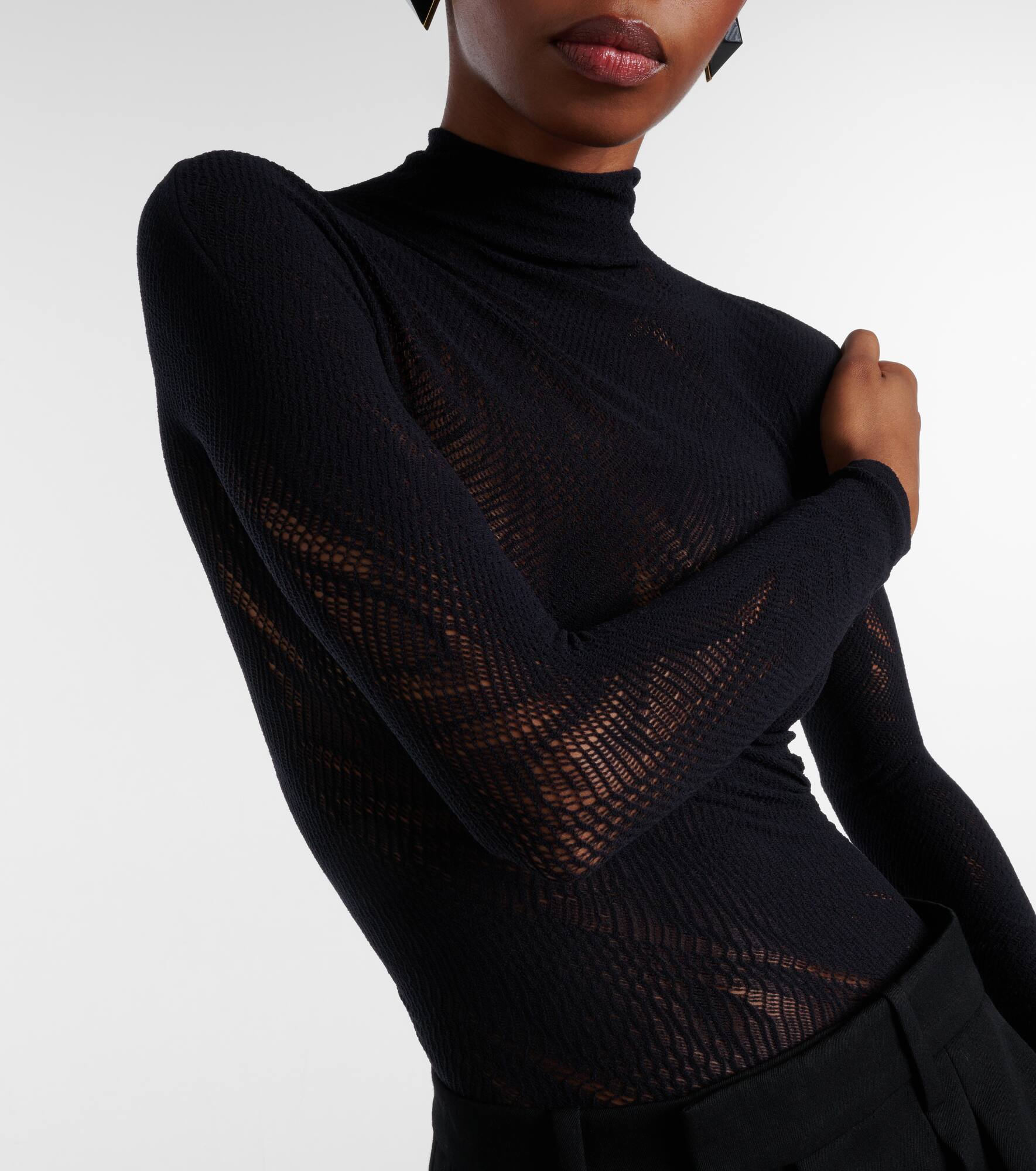 Sheer mesh bodysuit - 4