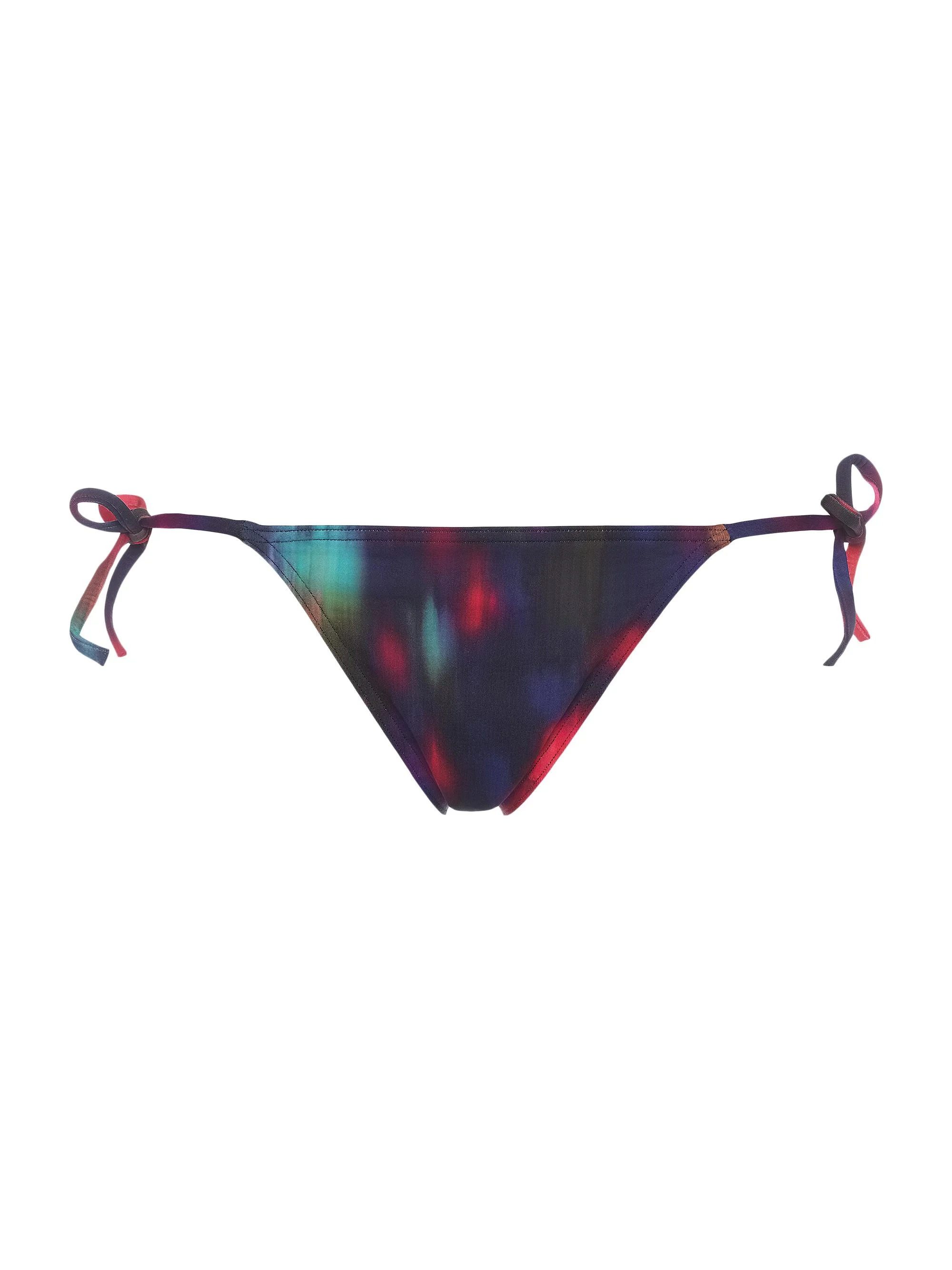 Women's Étoile Abstract Side-Tie Bikini Bottom - Imprime Boreale - 1