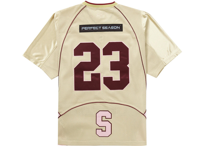 Supreme Supreme Perfect Season Football Jersey Gold outlook