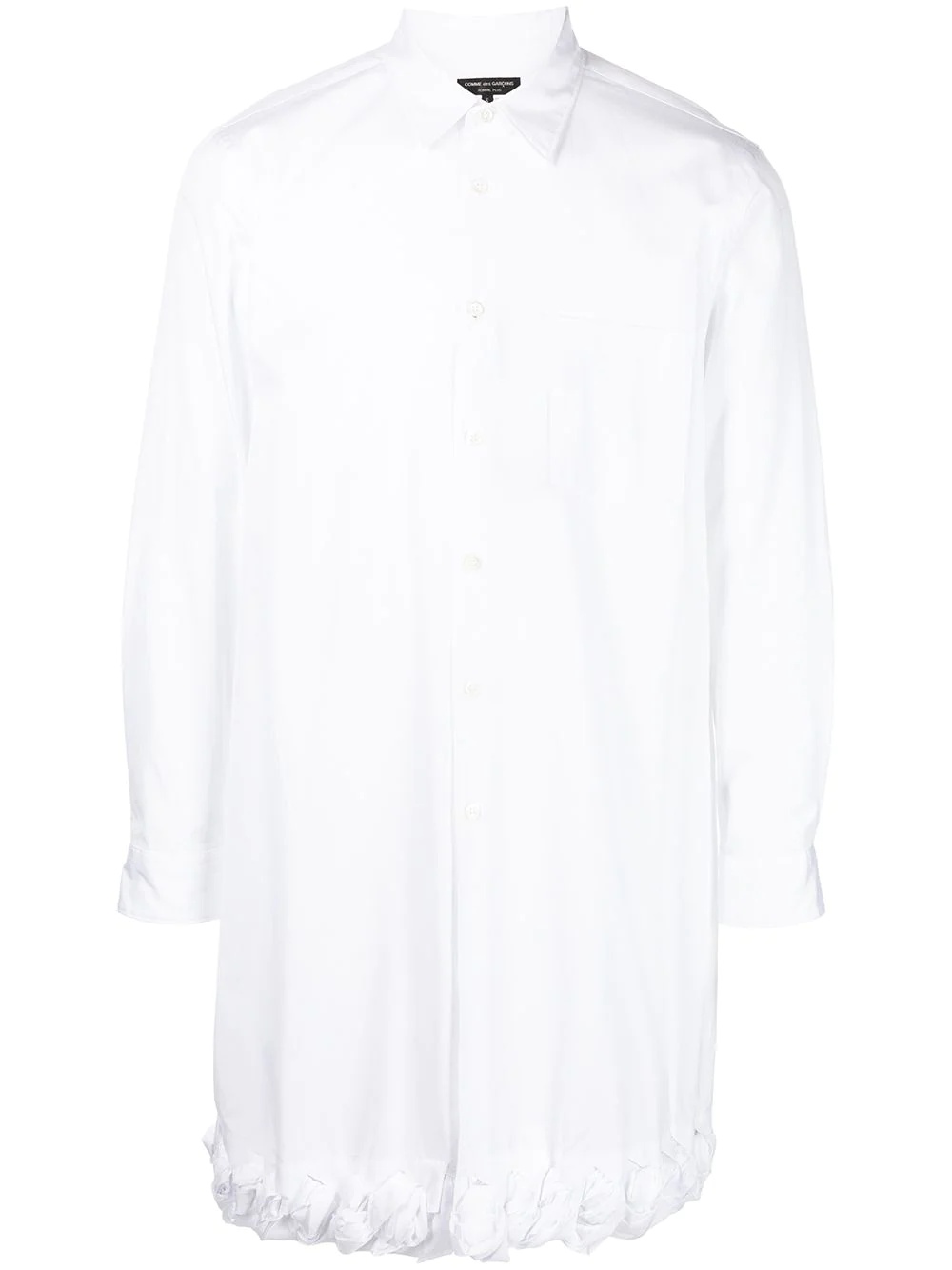 contrast-trim cotton shirt - 1