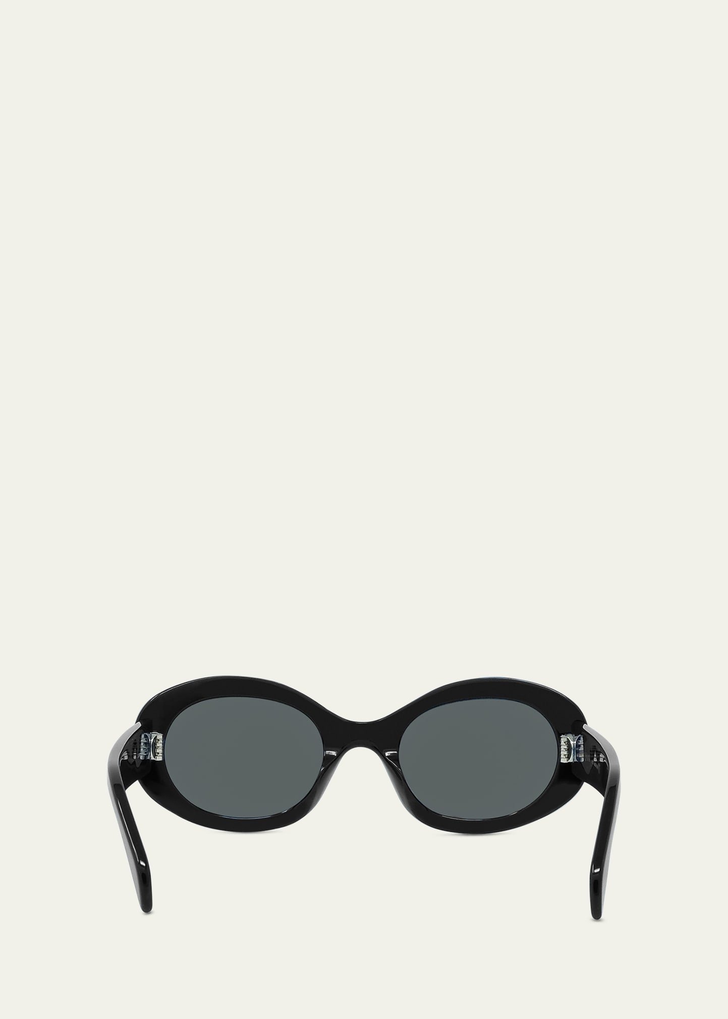 Triomphe Logo Oval Acetate Sunglasses - 4