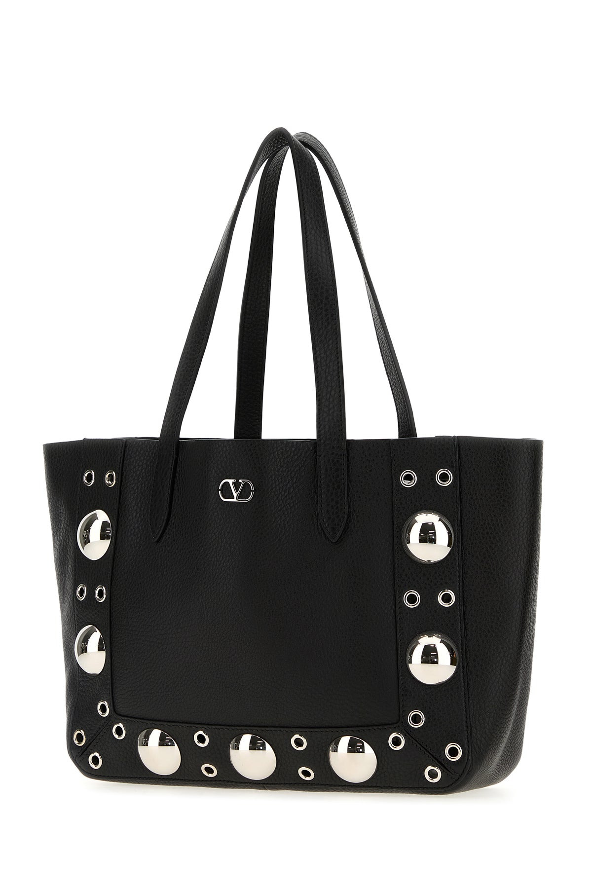 Black leather small Nellcôte shopping bag - 2
