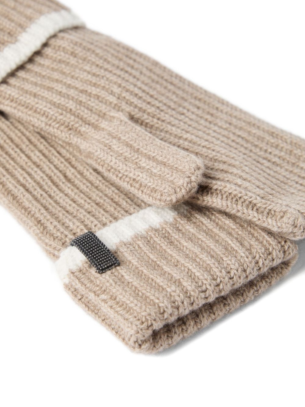 ribbed-knit gloves - 2