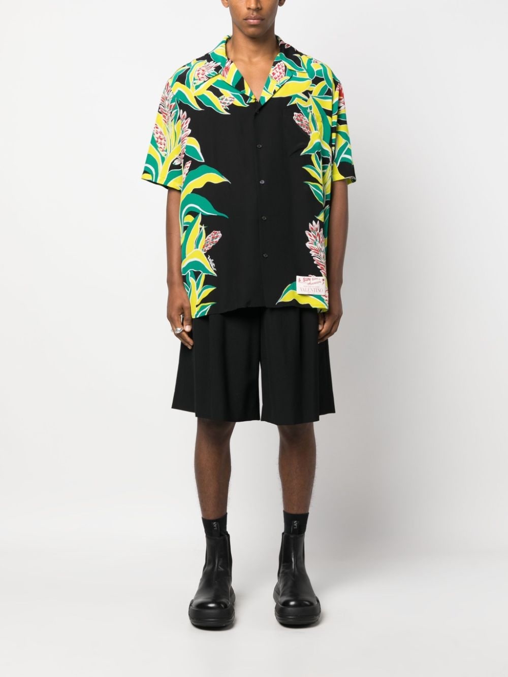 Volcano-print shirt - 5