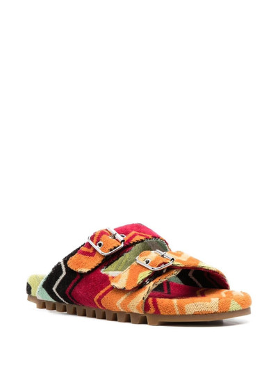 Missoni zigzag-print buckled sandals outlook