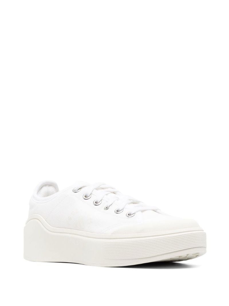 logo platform-sole low-top sneakers - 2