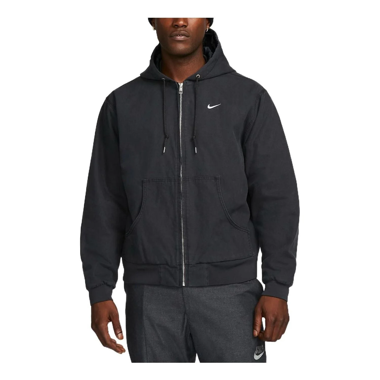 Nike long sleeves zipped hooded jacket 'Black' DQ5173-045 - 1